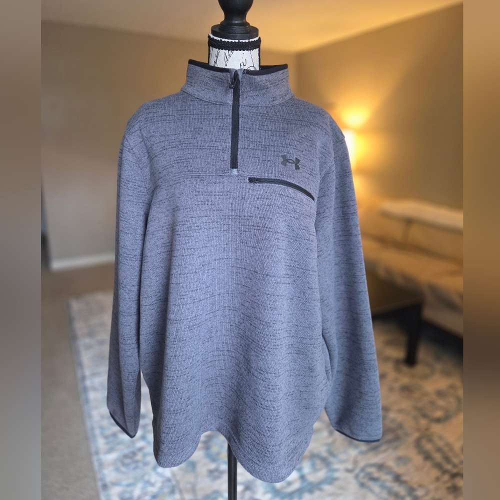 Under Armour Men's Gray Pullover With Pocket